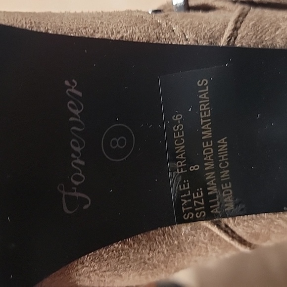 Forever Chunky Heel Ankle Boots Size 8 NWOT - Picture 5 of 9